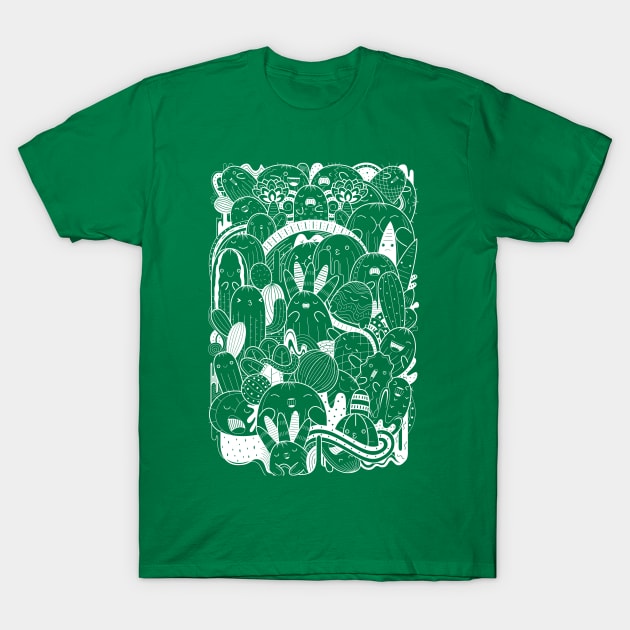 Cactus Doodle T-Shirt by MEDZ